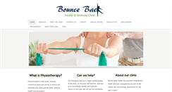 Desktop Screenshot of bouncebackhealth.com